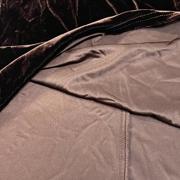 JBS LTD Women’s Brown Velvet Sleeveless Halter Dress Size M Made in USA A-Line - Picture 8 of 8